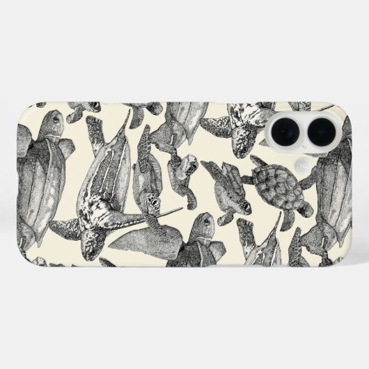 Meeresschildkröten Case-Mate iPhone Hülle (Rückseite (Horizontal))