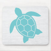 Meeresschildkröten-Design im Meeresblau Mousepad (Vorne)