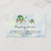 Meeresschildkröten - Dusche anzeigen Begleitkarte (Vorderseite)