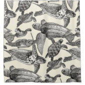 Meeresschildkröten Duschvorhang (Vorderseite)