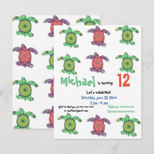 Meeresschildkröten, Einladung zum Geburtstag