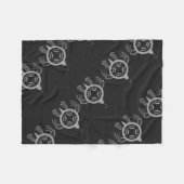 Meeresschildkröten Fleecedecke (Vorderseite (Horizontal))