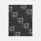 Meeresschildkröten Fleecedecke (Vorderseite)