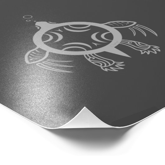 Meeresschildkröten Fotodruck (Ecke)