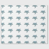 Meeresschildkröten Geschenkpapier (Flach)