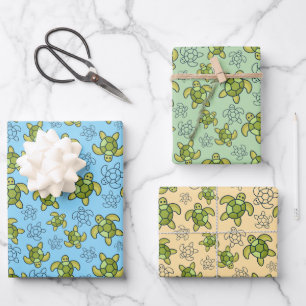 Meeresschildkröten-Geschenkpapier, Geschenkverpack Geschenkpapier Set