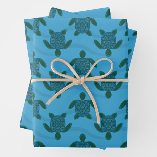Meeresschildkröten Geschenkpapier Set (Beispiel)