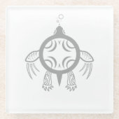 Meeresschildkröten Glasuntersetzer (Vorderseite)