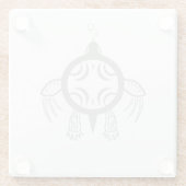 Meeresschildkröten Glasuntersetzer (Rückseite)