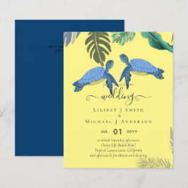 Meeresschildkröten Hochzeitblauer Gelb