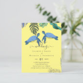 Meeresschildkröten Hochzeitblauer Gelb (Stehend Vorderseite)