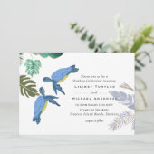 Meeresschildkröten Hochzeitblauer Gelb (Stehend Vorderseite)