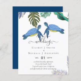 Meeresschildkröten Hochzeitblauer Gelb