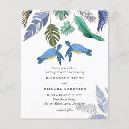 Meeresschildkröten Hochzeitblauer Gelb