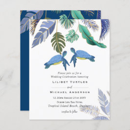 Meeresschildkröten Hochzeitblauer Gelb