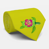 Meeresschildkröten-hübsche Blume-26 Krawatte (Gerollt)