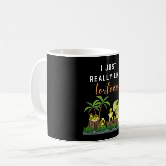 Meeresschildkröten Ich mag Schildkröten T Kaffeetasse (Vorderseite Links)