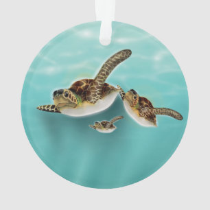 Meeresschildkröten-Illustration Ornament