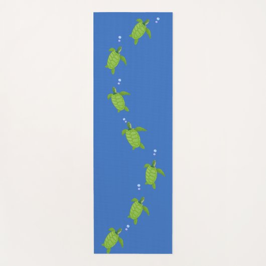 Meeresschildkröten im blauen Ozean Yogamatte (Vorderseite)