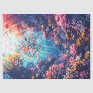 Meeresschildkröten im schönen Landschaftlichen Oze Seidenpapier