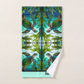 Meeresschildkröten-Imitate Badhandtuch Set (Handtuch)