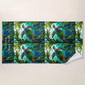 Meeresschildkröten-Imitate Strandtuch (Vorderseite)