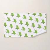 Meeresschildkröten in Weiß Badhandtuch Set (Handtuch)