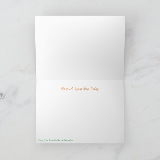 Meeresschildkröten Karte (Innenseite)