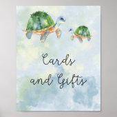 Meeresschildkröten - Karten und Geschenke Babydusc Poster (Vorne)
