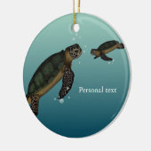 Meeresschildkröten Keramikornament (Links)