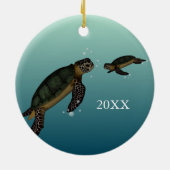 Meeresschildkröten Keramikornament (Hinten)