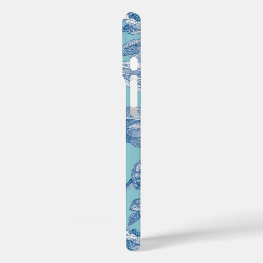 Meeresschildkröten Kobalthimmel Case-Mate iPhone Hülle (Rückseite / Links)