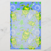 Meeresschildkröten-Korallenriff-Symbol Briefpapier (Vorderseite)