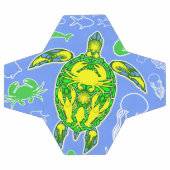 Meeresschildkröten-Korallenriff-Symbol Fußball (Flach)