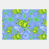 Meeresschildkröten-Korallenriff-Symbol Geschenkpapier Set (Vorderseite)