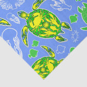 Meeresschildkröten-Korallenriff-Symbol Seidenpapier (Detail)