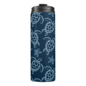 Meeresschildkröten-Kunst-Design-Becher Thermosbecher (Vorderseite)