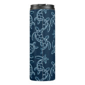 Meeresschildkröten-Kunst-Design-Becher Thermosbecher (Rückseite)