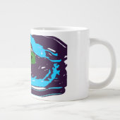 Meeresschildkröten-Kunst Jumbo-Tasse (Rechts)