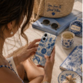 Meeresschildkröten-Küsten-Monogramm Case-Mate iPhone Hülle