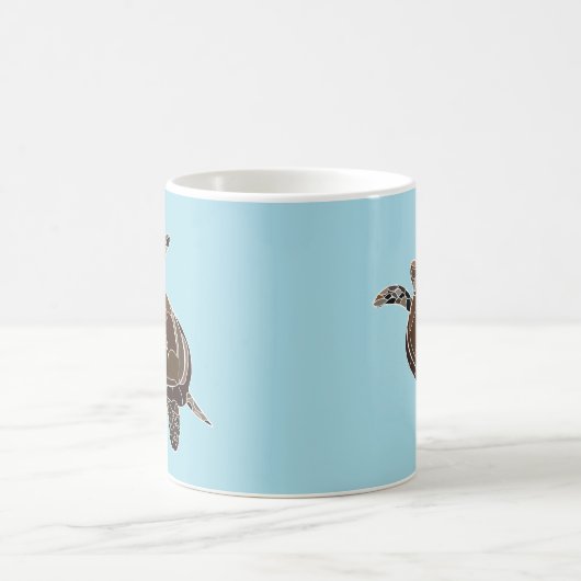 Meeresschildkröten Küstenleben Kaffeetasse (Mittel)