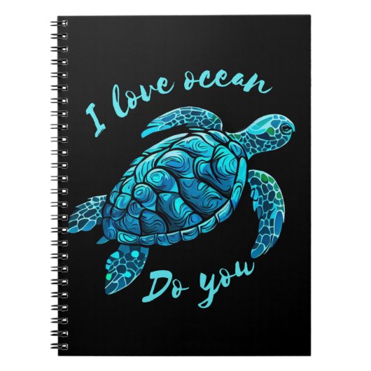 Meeresschildkröten-Liebe Notizblock (Vorderseite)