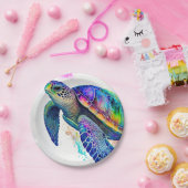 Meeresschildkröten Meer Meeresleben Strand Natur Pappteller (Party)