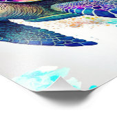 Meeresschildkröten Meeres-Meeresleben Strand Natur Fotodruck (Ecke)