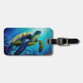 Meeresschildkröten Meeres-Meeresleben Strand Natur Gepäckanhänger (Vorderseite horizontal)