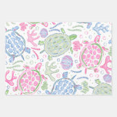 Meeresschildkröten Meeresküste Geschenkpapier Set (Vorderseite)