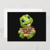 Meeresschildkröten Meereswelt Schildkröten Meerest Postkarte (Vorne/Hinten)