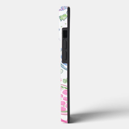 Meeresschildkröten-Monogramm Case-Mate iPhone Hülle (Rückseite / Links)