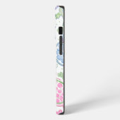 Meeresschildkröten-Monogramm iPhone Hülle (Linke Seite)