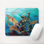 Meeresschildkröten Mousepad (Mit Mouse)